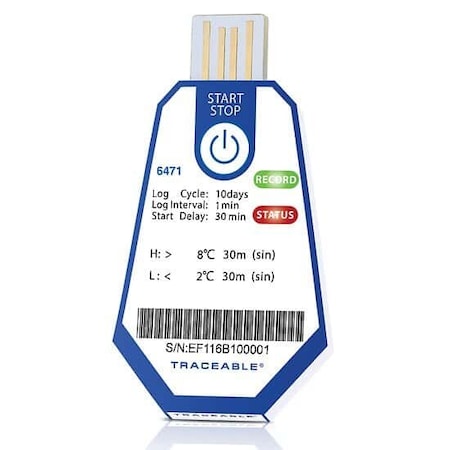 Digi-Sense Single-Use USB Temp Data Lggr, 10, PK 40 18004-01